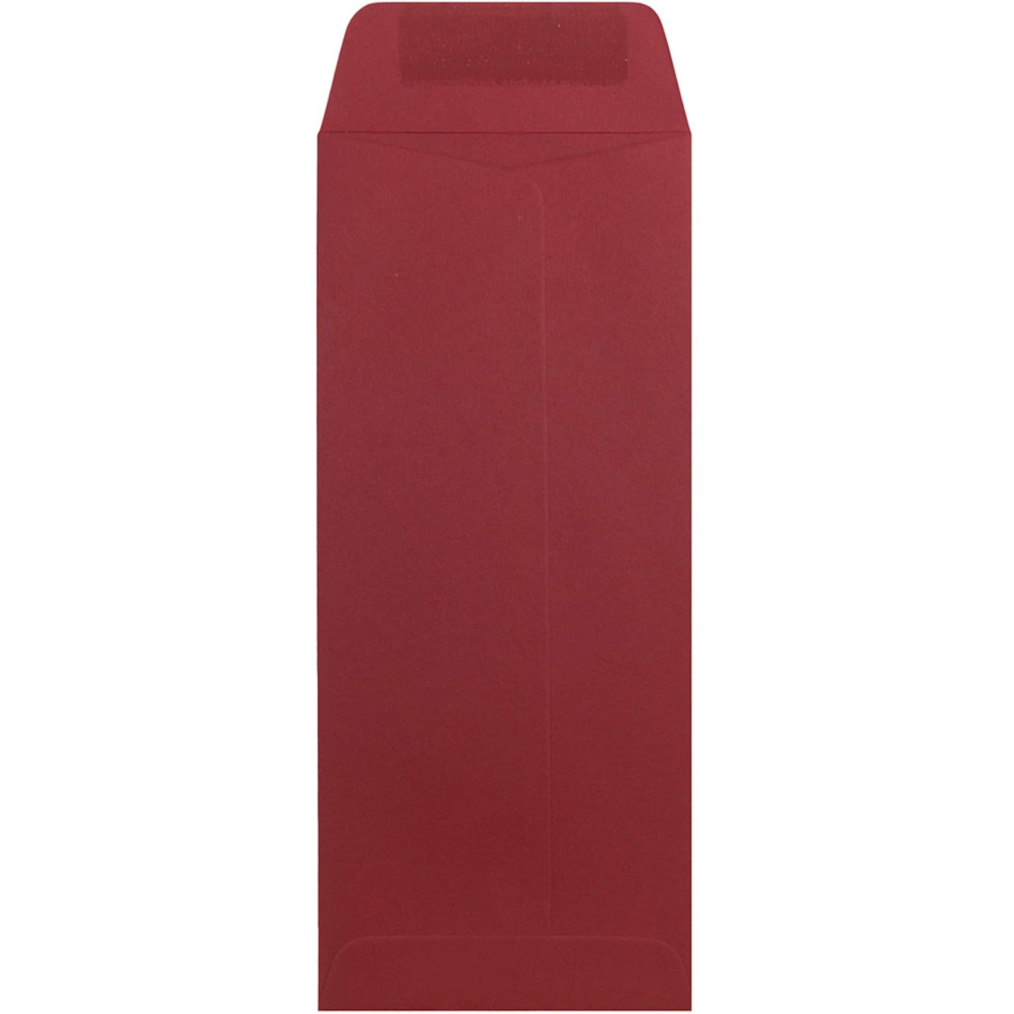 JAM Paper 4.125" x 9.5" Red #10 Policy Envelopes, 50ct.